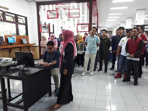 Touring Mahasiswa Baru 2018/2019 di UPT. Perpustakaan UMM