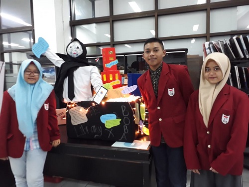 Peserta dan hasil mading 3 dimensinya 2019