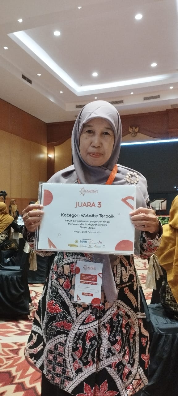 Penghargaan di berikan pada acara  FPTMA  Awards  pada 22 Februari 2023 dalam acara SILASMA (Silahturrahmi Nasional Perpustakaan Perguruna Tinggi Muhammadiyah Aisyiyah